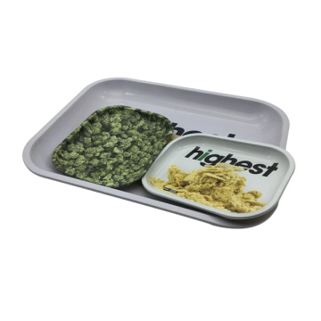 Tin Tray Big Size Hot Sale Rectangle Shape Custom Printing Rolling Smoke